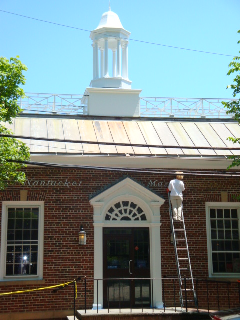 Painting service Cape Cod painting the post office in Nantucket